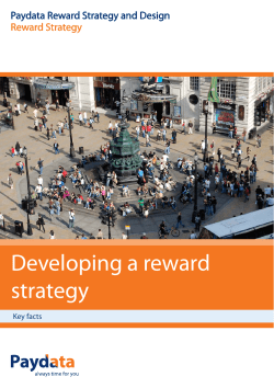 Developing a Reward Strategy