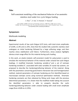 Self-consistent modeling of the mechanical behavior of an austenitic
