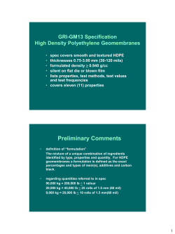 HDPE Spec - The Geosynthetic Institute