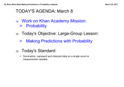 35_Khan Work-Stats-Making Predictions w Probability.notebook