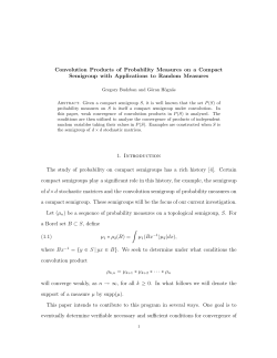 Convolution Products of Probability Measures on a Compact