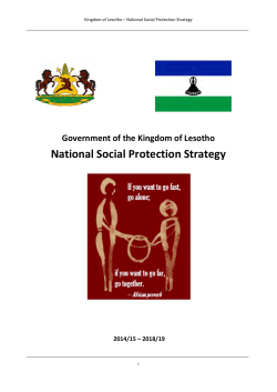 National Social Protection Strategy