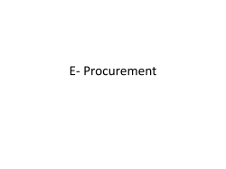 E- Procurement