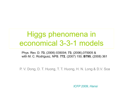 Higgs phenomena in the economical 3-3