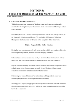 Top 5 Topics - Play Is The Way