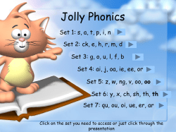 Jolly Phonic Scheme.