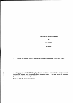 by 97/29/FIN * Professor of Finance at INSEAD, Boulevard de