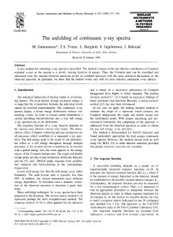 The unfolding of continuum y-ray spectra