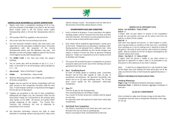 GENERAL RULES GOVERNING ALL COUNTY COMPETITIONS 1