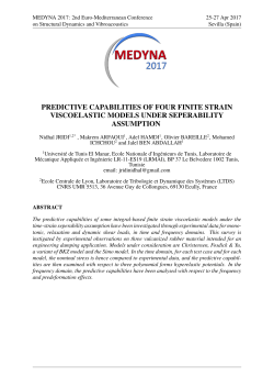 Predictive capabilities of four finite strain viscoelastic