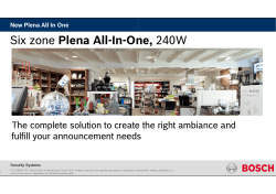 Six zone Plena All-In-On Six zone Plena All-In