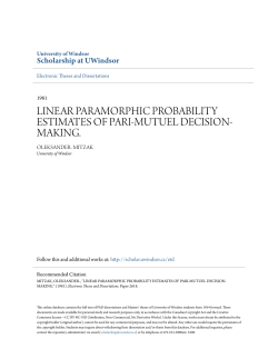 linear paramorphic probability estimates of pari