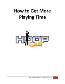 How to Get More Playing Time