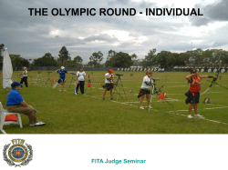 FITA Judge Seminar Olympic Round