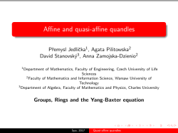 Affine and quasi-affine quandles