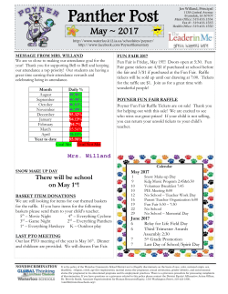 Panther Post May ~ 2017 - Waterloo Community School District
