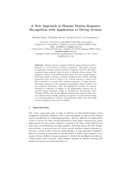 A New Approach to Human Motion Sequence Recognition with