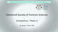 CSI Assessment 20170403 ALH - The Chartered Society of Forensic