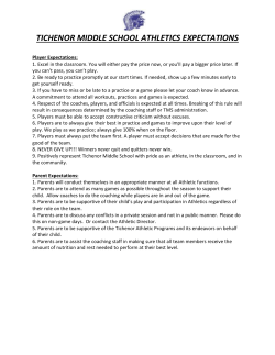 TMS player parent and coaching expectations