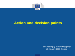 Action and decision points
