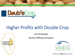 Higher Profits with Double Crop