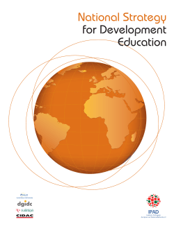 National Strategy for Development Education - Cam&otilde;es