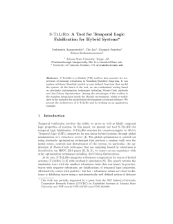 S-TaLiRo: A Tool for Temporal Logic Falsification for Hybrid Systems⋆