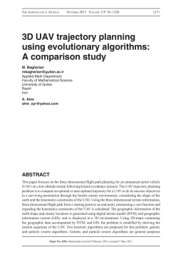 3D UAV trajectory planning using evolutionary algorithms