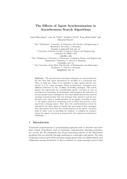 The Effects of Agent Synchronization in Asynchronous Search