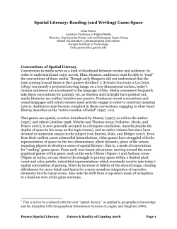 Spatial Literacy: Reading (and Writing) Game Space