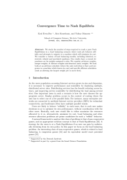 Convergence Time to Nash Equilibria