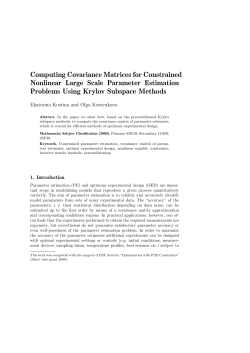 Computing Covariance Matrices for Constrained