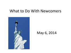 Ann`s PowerPoint for Workshop, May 6, 2014, What to Do With