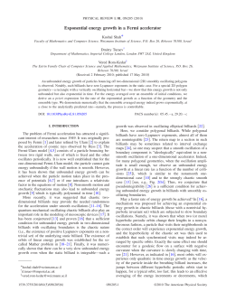 Exponential energy growth in a Fermi accelerator