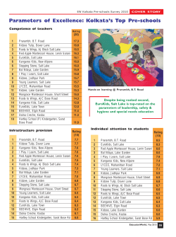 Parameters of Excellence: Kolkata`s Top Pre