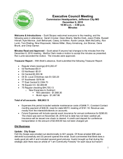 December 2016 Minutes - Missouri Community Forestry Council