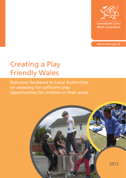 Creating a Play Friendly Wales