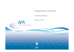 Insurance Policy for Clinical Trials
