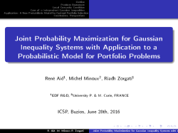 Joint Probability Maximization for Gaussian Inequality Systems with