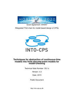 Techniques for abstraction of continuous-time models into