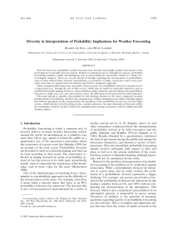 Diversity in Interpretations of Probability: Implications for