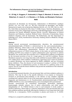The Inflammatory Response in Acyl
