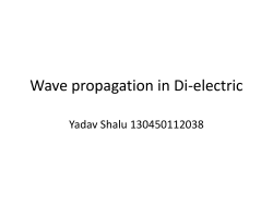 Wave propagation in Di