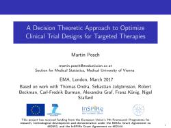 4.4 A decision theoretic approach to optimize clinical trial designs for