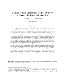 Fairness versus Guaranteed Output Delivery in Secure Multiparty