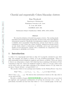 Chordal and sequentially Cohen-Macaulay clutters
