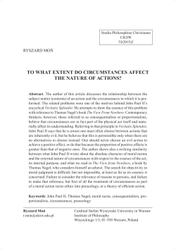 To what extent do circumstances affect the nature of actions?