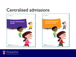 From 2010 discussions may need to take place with neighbouring LAs.