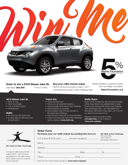 Order Form Enter to win a 2016 Nissan Juke SL