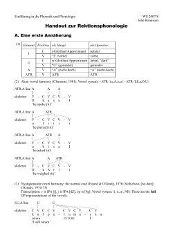 An x-bar theory of Government Phonology*